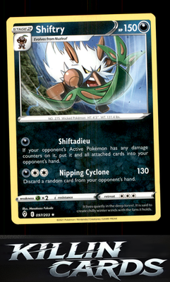 Shiftry 097/203 Pokemon Rare SWSH07: Evolving Skies Card NM
