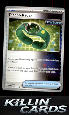 Techno Radar 130/131 Pokemon Uncommon SV: Prismatic Evolutions Card NM