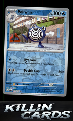 Reverse Holofoil Poliwhirl 042/167 Pokemon Common SV06: Twilight Masquerade Card