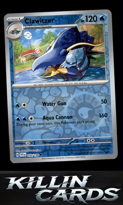 Reverse Holofoil Clawitzer 050/198 Pokemon Common SV01: Scarlet & Violet Base Se