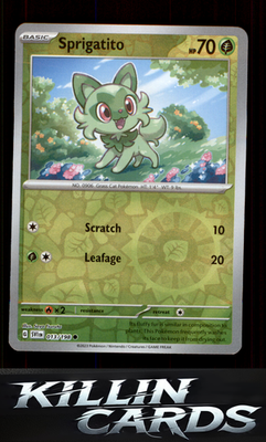 Reverse Holofoil Sprigatito 013/198 Pokemon Common SV01: Scarlet & Violet Base S