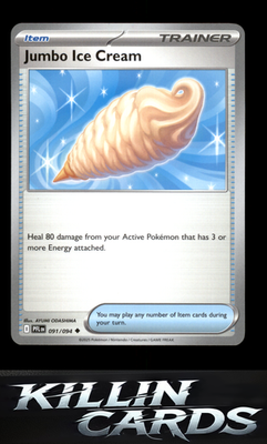 Jumbo Ice Cream 091/094 Pokemon Uncommon ME02: Phantasmal Flames Card NM