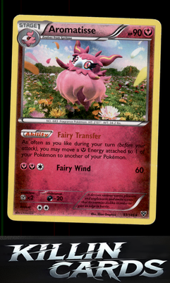 Aromatisse 93/146 Pokemon Holo Rare XY Base Set Card LP