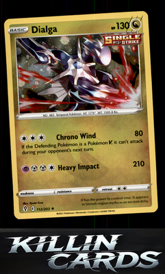 Dialga 112/203 Pokemon Holo Rare SWSH07: Evolving Skies Card NM