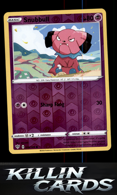 Reverse Holofoil Snubbull 070/189 Pokemon Common SWSH03: Darkness Ablaze Card NM
