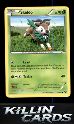 Skiddo 18/146 Pokemon Common XY Base Set Card LP