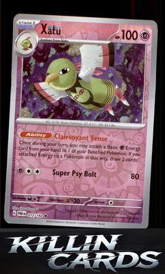 Reverse Holofoil Xatu 072/182 Pokemon Rare SV04: Paradox Rift Card NM