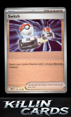 Reverse Holofoil Switch 130/132 Pokemon Common ME01: Mega Evolution Card NM
