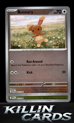 Reverse Holofoil Buneary 083/094 Pokemon Common ME02: Phantasmal Flames Card NM