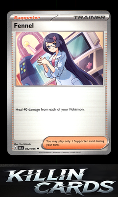 Fennel 082/086 Pokemon Uncommon SV: Black Bolt Card NM