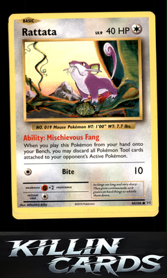 Rattata 66/108 Pokemon Common XY - Evolutions Card LP
