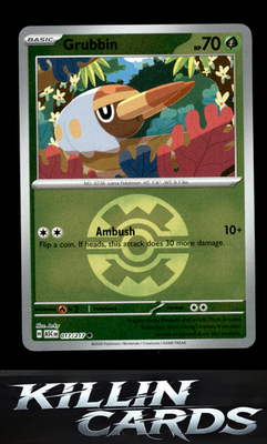 Reverse Holofoil Grubbin (Quick Ball) 017/217 Pokemon Common ME: Ascended Heroes