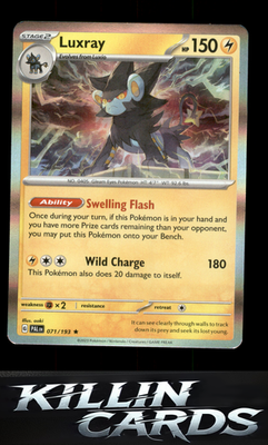 Luxray 071/193 Pokemon Rare SV02: Paldea Evolved Card NM