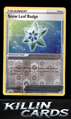 Reverse Holofoil Snow Leaf Badge 159/203 Pokemon Uncommon SWSH07: Evolving Skies