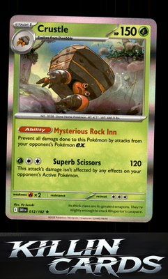 Crustle - 012/182 012/182 Pokemon Rare SV10: Destined Rivals Card NM
