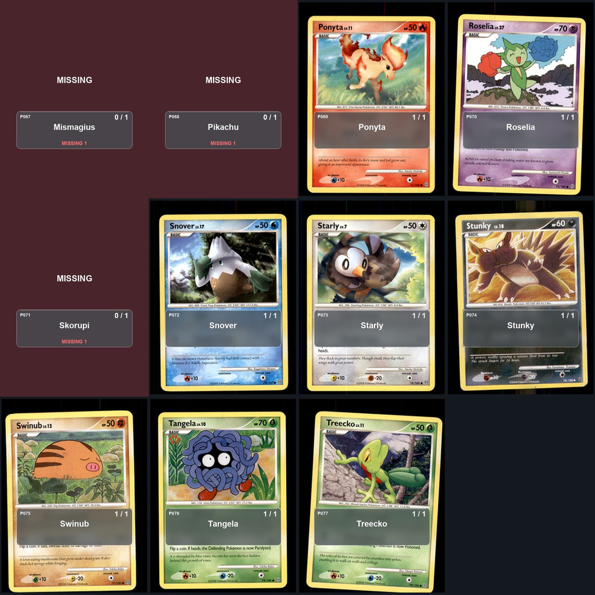 Pokemon TCG Stormfront C/UC/R Standard Set 31 Cards