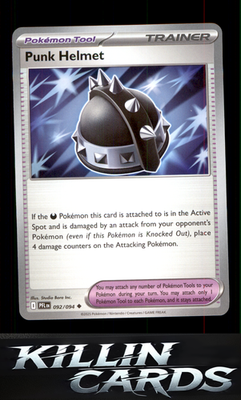 Punk Helmet - 092/094 092/094 Pokemon Uncommon ME02: Phantasmal Flames Card NM