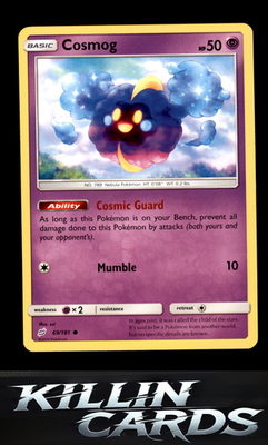 Cosmog 69/181 Pokemon Common SM - Team Up Card LP