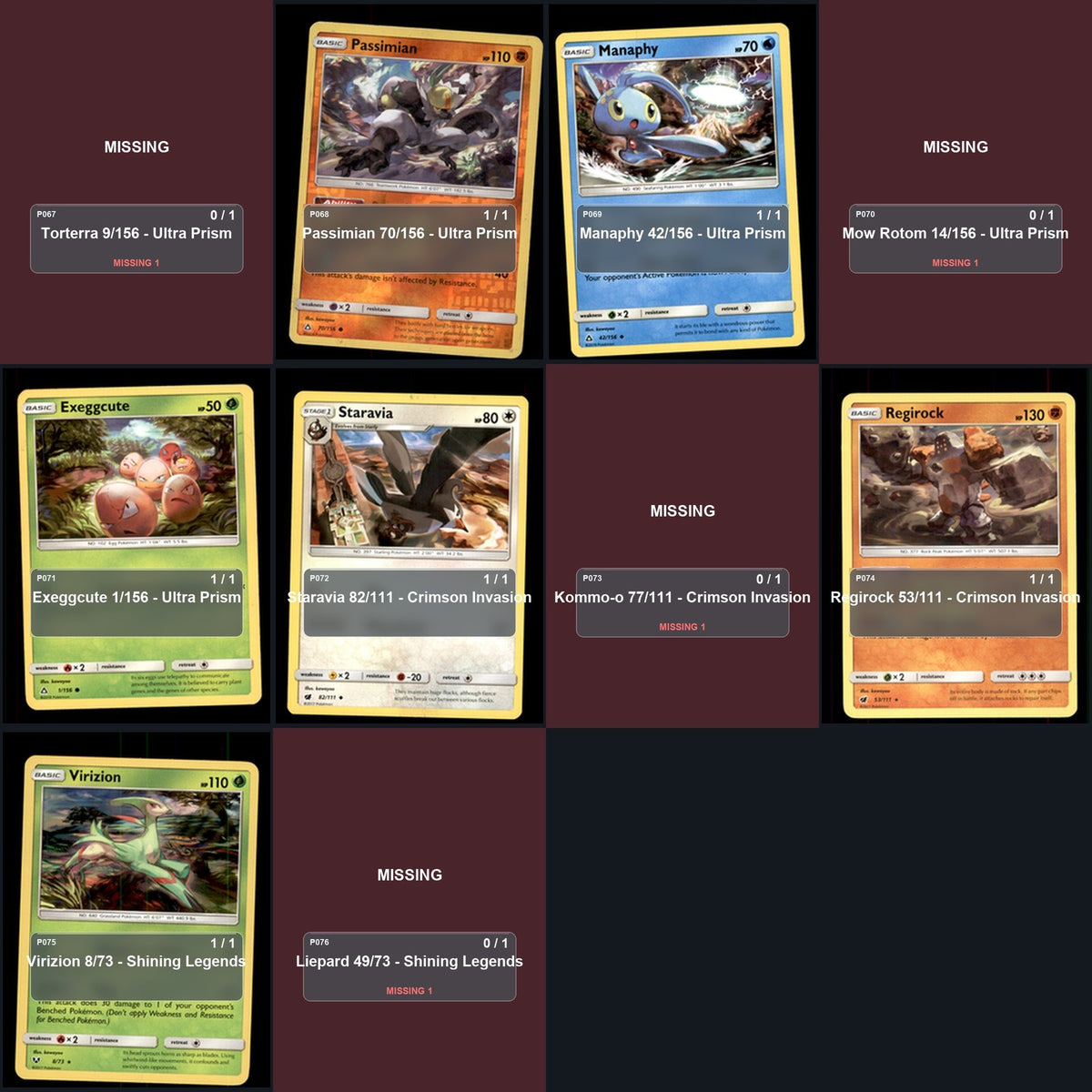 Pokemon TCG kawayoo Artist Collection 50 Cards Lot