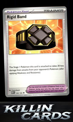 Rigid Band 165/165 Pokemon Uncommon SV: Scarlet & Violet 151 Card NM