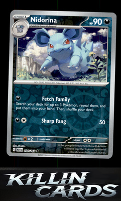 Reverse Holofoil Nidorina 030/165 Pokemon Uncommon SV: Scarlet & Violet 151 Card