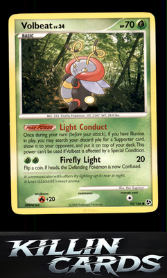 Volbeat 92/106 Pokemon Common Great Encounters Card NM