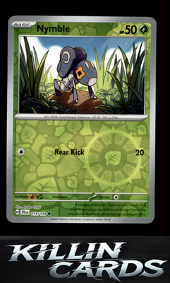 Reverse Holofoil Nymble 019/159 Pokemon Common SV09: Journey Together Card NM