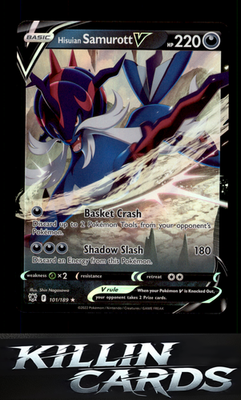 Hisuian Samurott V 101/189 Pokemon Ultra Rare SWSH10: Astral Radiance Card NM