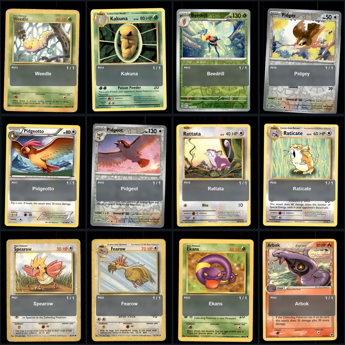 Pokemon TCG Generation 1 Kanto Pokemon Pokedex Set 151 Cards Collection