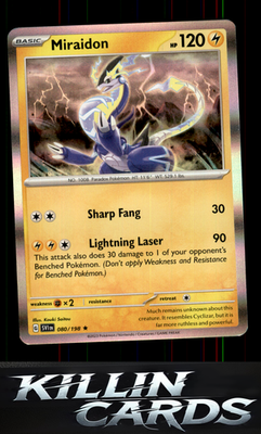 Miraidon 080/198 Pokemon Rare SV01: Scarlet & Violet Base Set Card NM