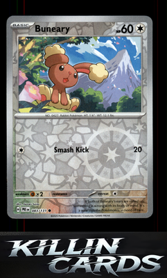 Reverse Holofoil Buneary 083/131 Pokemon Common SV: Prismatic Evolutions Card NM