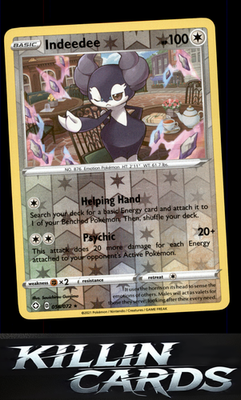 Reverse Holofoil Indeedee 056/072 Pokemon Holo Rare Shining Fates Card NM