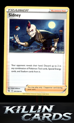Sidney 241/264 Pokemon Uncommon SWSH08: Fusion Strike Card NM