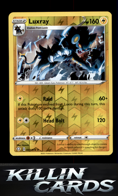 Reverse Holofoil Luxray 033/072 Pokemon Holo Rare Shining Fates Card NM