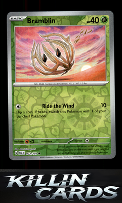 Reverse Holofoil Bramblin - 022/193 022/193 Pokemon Common SV02: Paldea Evolved