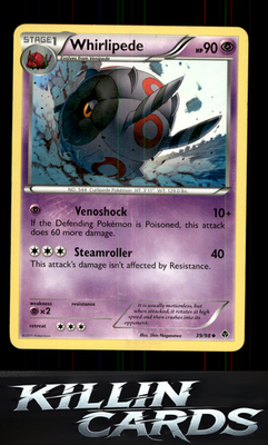 Whirlipede 39/98 Pokemon Uncommon Emerging Powers Card NM