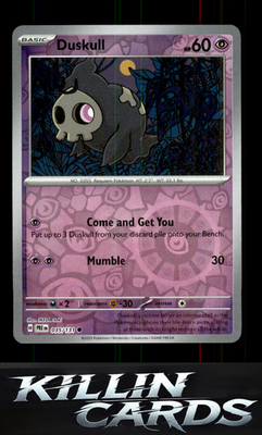 Reverse Holofoil Duskull 035/131 Pokemon Common SV: Prismatic Evolutions Card NM
