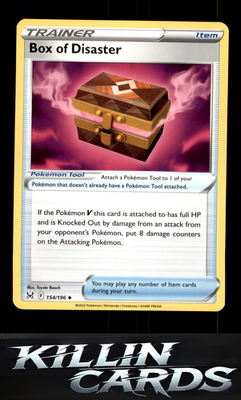 Box of Disaster 154/196 Pokemon Uncommon SWSH11: Lost Origin Card NM