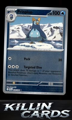 Reverse Holofoil Prinplup 028/094 Pokemon Common ME02: Phantasmal Flames Card NM