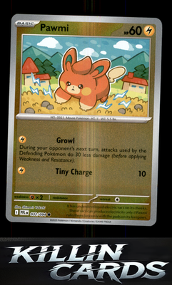 Reverse Holofoil Pawmi 032/094 Pokemon Common ME02: Phantasmal Flames Card NM