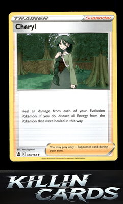 Cheryl 123/163 Pokemon Uncommon SWSH05: Battle Styles Card NM