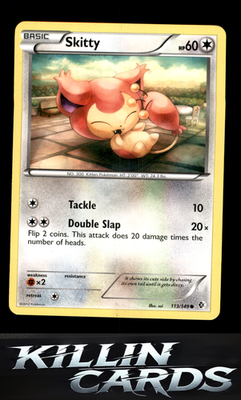 Skitty 113/149 Pokemon Common Boundaries Crossed Card NM