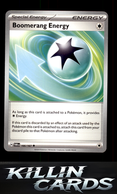 Boomerang Energy 166/167 Pokemon Uncommon SV06: Twilight Masquerade Card NM