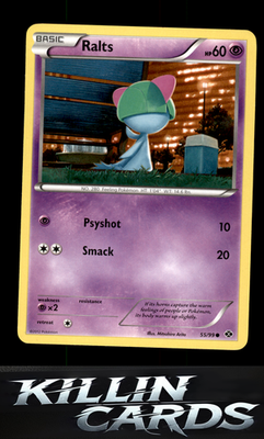 Ralts 55/99 Pokemon Common Next Destinies Card LP
