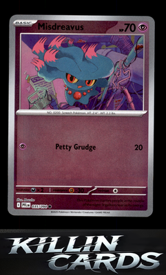 Reverse Holofoil Misdreavus 035/094 Pokemon Common ME02: Phantasmal Flames Card
