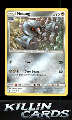 Metang 84/145 Pokemon Uncommon SM - Guardians Rising Card NM
