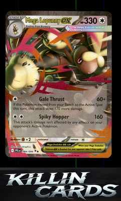 Mega Lopunny ex - 084/094 084/094 Pokemon Double Rare ME02: Phantasmal Flames Ca