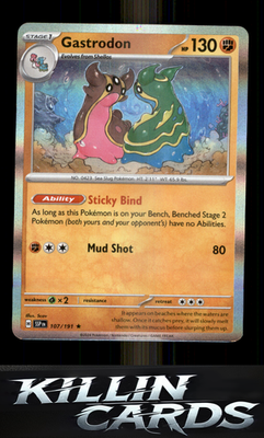 Gastrodon 107/191 Pokemon Rare SV08: Surging Sparks Card NM