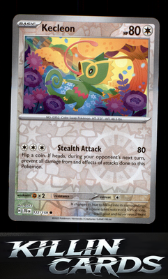 Reverse Holofoil Kecleon 122/159 Pokemon Common SV09: Journey Together Card NM