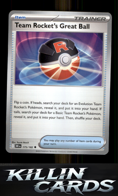 Team Rocket's Great Ball 175/182 Pokemon Uncommon SV10: Destined Rivals Card NM